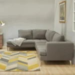 ⁦كنبة ركنية قماش 5 مقاعد - كارتر⁩ - الصورة ⁦5⁩