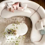 ⁦كنبة ركنية مخملي 5 مقاعد - لوي⁩ - الصورة ⁦7⁩