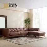 كنبة ركنية 4 مقاعد جلد صناعي - لاني