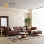 كنبة ركنية 4 مقاعد جلد صناعي - لاني