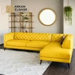 كنبة ركنية 4 مقاعد جلد صناعي - لاني