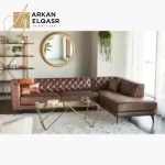 كنبة ركنية 4 مقاعد جلد صناعي - لاني