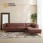 كنبة ركنية 4 مقاعد جلد صناعي - لاني