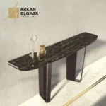 كنسول من الرخام و المعدن بتصميم عصري
