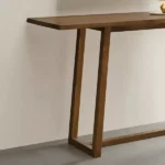 كنسول بارجل خشب وتصميم فاخر