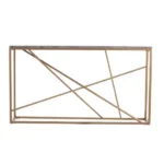 كنسول من المعدن والرخام بشكل هندسي