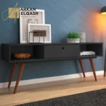 كونسول خشبي بتصميم أنيق