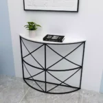 كنسول فاخر معدني و سطح رخام