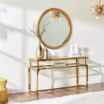 ⁦طاولة مدخل بمرآة من تصميم شارلتون⁩ - الصورة ⁦2⁩