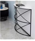 كنسول فاخر معدني و سطح رخام