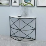 كنسول فاخر معدني و سطح رخام