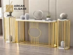كنسول بسطح رخام ابيض عصري