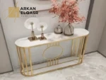 كنسول بسطح رخام ابيض عصري