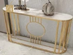 كنسول بسطح رخام ابيض عصري