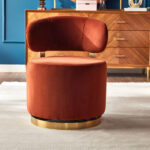 مقعد تسريحة مخملي انيق