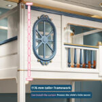 ⁦سرير دورين بتصميم بيت متعدد المزايا⁩ - الصورة ⁦4⁩