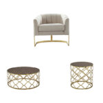 ⁦طقم كنب مع طقم طاولات⁩ - الصورة ⁦4⁩