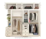 ⁦خزانة ملابس بتصميم بسيط وعصري – أبواب سحاب وأرفف داخلية – مناسبة للمساحات الصغيرة – تشطيب هادئ وأنيق⁩ - الصورة ⁦7⁩