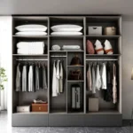 ⁦خزانة ملابس خشبية بتصميم مميز⁩ - الصورة ⁦4⁩