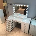 تسريحة غرفة نوم بإضاءة ليد مدمجة