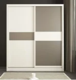 ⁦خزانة ملابس مع تسريحة مدمجة بتصميم عصري⁩ - الصورة ⁦2⁩