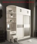 ⁦خزانة ملابس مع تسريحة مدمجة بتصميم عصري⁩ - الصورة ⁦4⁩