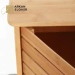 خزانة احذية بتصميم خشبي بسيط
