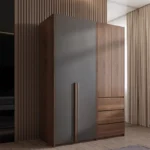 خزانة ملابس بتصميم خشبي مميز