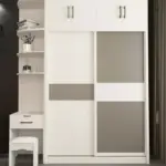 خزانة ملابس مع تسريحة مدمجة بتصميم عصري