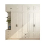 ⁦خزانة ملابس بتصميم بسيط وعصري – أبواب سحاب وأرفف داخلية – مناسبة للمساحات الصغيرة – تشطيب هادئ وأنيق⁩ - الصورة ⁦3⁩