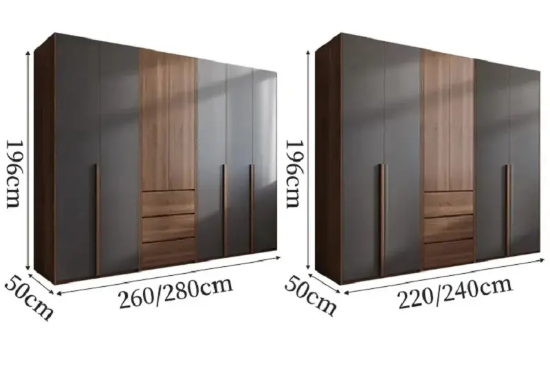 خزانة ملابس بتصميم خشبي مميز