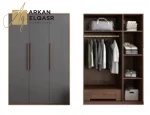 خزانة ملابس بتصميم خشبي مميز