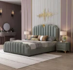 ⁦سرير نوم بتصميم ايطالي مميز مع 2 كمودينة⁩ - الصورة ⁦2⁩