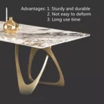 ⁦طاولة طعام رخام فاخرة مع 6 كراسي⁩ - الصورة ⁦7⁩