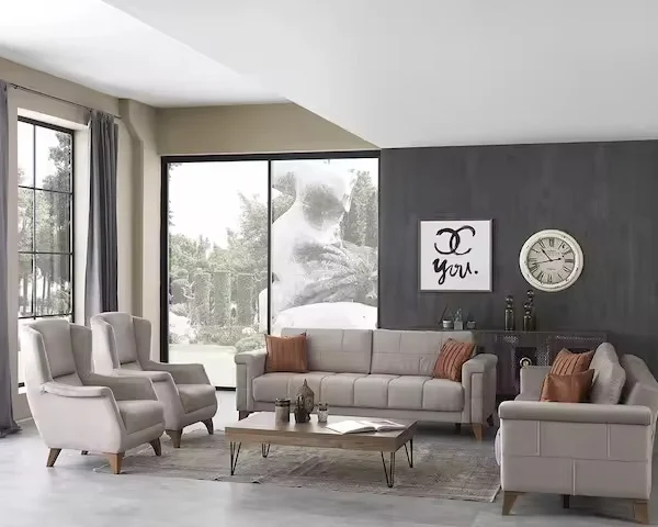 طقم كنب بتصميم مميزة قابلة للطي