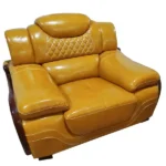 كرسي مفرد جلدي فخم بشكل مميز