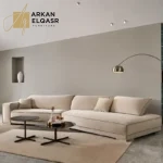 أريكة قماشية إيطالية بتقنية الاسترخاء الخلفي – تصميم مريح وبسيط – تنجيد فاخر وقاعدة متينة