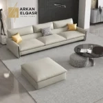 كنب مودرن لغرفة المعيشة مع بوف انيق
