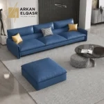 كنب مودرن لغرفة المعيشة مع بوف انيق