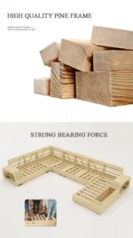 ⁦كنب زاوية مودرن ملتفة بتصميم فخم⁩ - الصورة ⁦15⁩