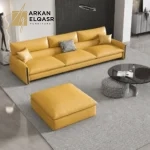كنب مودرن لغرفة المعيشة مع بوف انيق