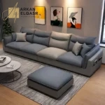 كنب جلد بتصميم ايطالي حديث