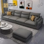 كنب جلد بتصميم ايطالي حديث