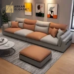 كنب جلد بتصميم ايطالي حديث