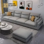 كنب جلد بتصميم ايطالي حديث