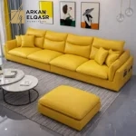 كنب جلد بتصميم ايطالي حديث