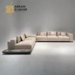 كنب زاوية مخملي بتصميم مميز