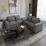 كنب زاوية بتصميم بسيط ومميز