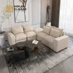 كنب زاوية بتصميم بسيط ومميز