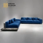 كنب زاوية مخملي بتصميم مميز